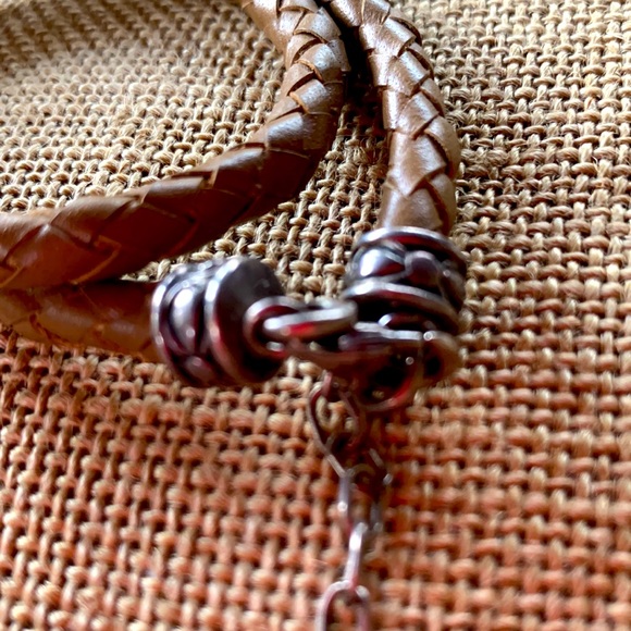 NAGUAL CHOKER OR WRAP BRACELET LEATHER/sterling - Picture 2 of 4